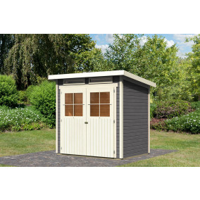 Karibu | Tuinhuis Glücksburg 2 | Terragrijs